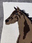 Handmade Crochet Horse Throw  Blanket 60x41