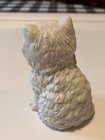 White Kitten Cat Figurine With Pink Bow - Cat Kitten Figurine