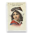 R  P  Hall s Complexion Soap Beautiful Girls Victorian Trade Cards  lot Of 2 
