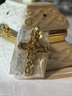 Lenox Treasures Porcelain Cross Of Hope Trinket Box 24 Kt Trim Ruby Crystal Gem
