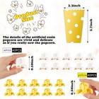 80 Pcs Artificial Resin Popcorn Miniature Popcorn Prop Figurines Lifelike Faux P