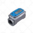 1 Inch Turbine Digital Diesel Water Fuel Flow Meter Suitable For 10-100lpm
