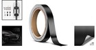 Long-lasting Black Matte Vinyl Tape 0 25  X 30ft - Ideal For Automotive   Decor