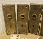 41 Pc Antique Door Hardware Lot Backplates Keyhole Escutcheon Salvage Some Brass