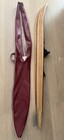 Vintage  Maherajah Slalom Water Ski Wood 70 5  With Leather Cover