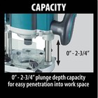 Makita 3-1 4 Hp Plunge Router