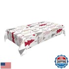 Sunshineyan Christmas Tablecloth Rectangle 60 X 84 Inch  Christmas Trees Tabl