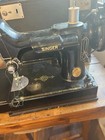Singer 221-1 Portable Electric Household Sewing Machine W  Case   Foot Pedal