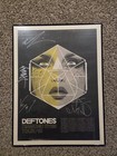 Signed Deftones Diamond Eyes Tour 2010 Poster Framed W vip Laminate  18x24
