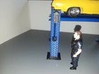 1 24 1 25 Scale Blue 4 Post Adjustable Car Lift  For Work Shop Garage Dioramas