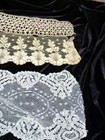 Lot Of Antique vintage Lace Handmade Trim For Doll Clothing Projects