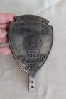 Vtg  State Of Ny District Attorney Pba Investigators Brass Bumper Plaque Shield