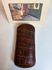 Ghurka Marley Hodgson Original Collection Eyeglass Case Chestnut Alligator