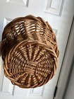Vintage Wicker Handled Basket Rustic Farmhouse Decor Country Cottage