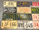 Lot Of 12 Vintage License Plate Plates Original Michigan Florida Texas New York