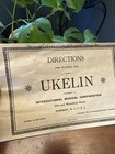 Antique Directions For Playing The Ukelin 1925 International Musical Corp 