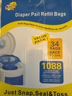 Diaper Pail Refill Bags 34 Bags 1088 Counts Compatible With Arm hammer Disposal