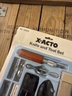 Vintage X-acto Knife And Tool Set Plastic Tray Nos Unopened 5284          Free Ship