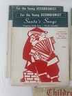 Vintage Christmas Sheet Music Lot 1950s Santa Piano Accordion Holiday Decor