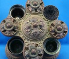 Rare Antique English Novelty Swivel Inkwell C 1889