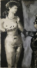 Pablo Picasso  artist And His Model   Original Stone Lithograph  1954 W  Doc