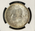  1935 S 1 Silver Dollar George-v Canada Gem-bu Ngc Ms65 Rarity R4 255 66 Low Pop