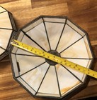 Tiffany Style Mission Lamp Shades - Set Of Two   Marked    spectrum    Good Cond 