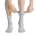 Lot 3-12 Pairs Mens Solid Sports Athletic Work Plain Crew Socks Size 9-11 10-13