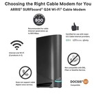 Arris G34 Surfboard Docsis 3 1 Gigabit Cable Modem And Ax3000 Wi-fi 6 Refurbishd