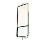 Fortpro 7  X 16  Stainless Steel West Coast Mirror  Heated With Convex Section  
