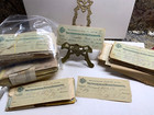 Lot Of 10 X Old Vintage Checks Random Pull 1800   s-1950   s