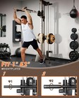 Wall Mount Cable Machine  Adjustable Dual Pulley Cable Crossover Machine Workout