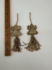 A Pair Of Antique Decorative Angel Tassels With Beaded Embellishments 