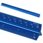12  Architectural Scale Ruler   aluminum   triangular Ruler   blue   scale Blue