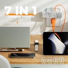 4 Outlet Grounded Multi Plug Extender Wall Tap Adapter Surge Protector 2 Usb C  