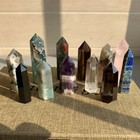 12pcs A Lot Top Natural Quartz Crystal Obelisk Wand Point Healing Send Randomly