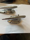 Pair Vintage Tear Drop Torpedo Boat Cleats - 5 Inch Free Shipping Usa