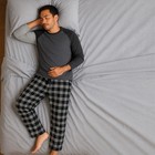 3 Pack Mens Flannel Pajama Pants - Plaid Lounge Pants For Men  Soft Cotton Pa   