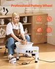 Vevor Pottery Wheel 11in Ceramic Wheel Machine 60-300 Rpm Speed Adjustable White