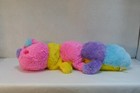 Dan Dee 30  Multicolor Caterpillar Pink Yellow Purple Aqua Plush Stuffed Animal