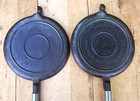 Antique Wagner Ware  8 Cast Iron Waffle Maker Paddles Patented Feb 22   1910