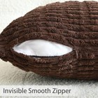 Pack Of 2 Decorative Throw Pillow Covers  18  X 18   pack Of 2  Brown dark Grey