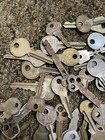 Vintage Antique Key Lot 3 Pounds  Padlock  Auto  Home  Many Flat Keys