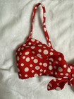 Vtg 1950s Red   White Polka Dot Bikini Women   s Bust 24-30    Waist 26-30    Xs 