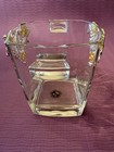 Vintage Arthur Court    grape    Design  Glass Ice Bucket- Aluminum Grapes   Vines