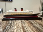 Official Disney Cruise Line Dcl Scale Model 10  Resin Replica Ship Wonder 2015