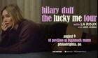 In Hand Hilary Duff The Lucky Me Tour Authentic Exclusive Poster Hand Signed 8 9