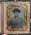 9th Plate Tintype Of Civil War Solder
