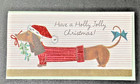 14- Holiday Dachshund    holly Christmas Boxed Cards Wiener Dogs New Mistletoe