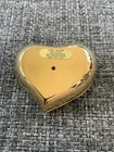 Vintage Estee Lauder Gold Heart Compact Beautiful Solid Perfume Approx 2  X 2 